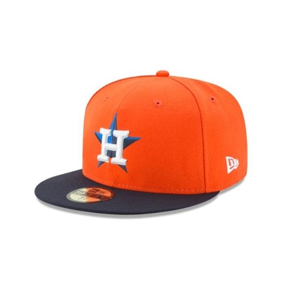 Sapca New Era Houston Astros MLB Authentic Collection 59FIFTY Fitted - Portocalii